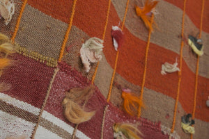 Vintage Turkish Kilim Rug 4'11'' x 13'5''