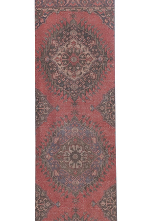 Vintage Turkish Runner Rug 3'4'' x 13'3''