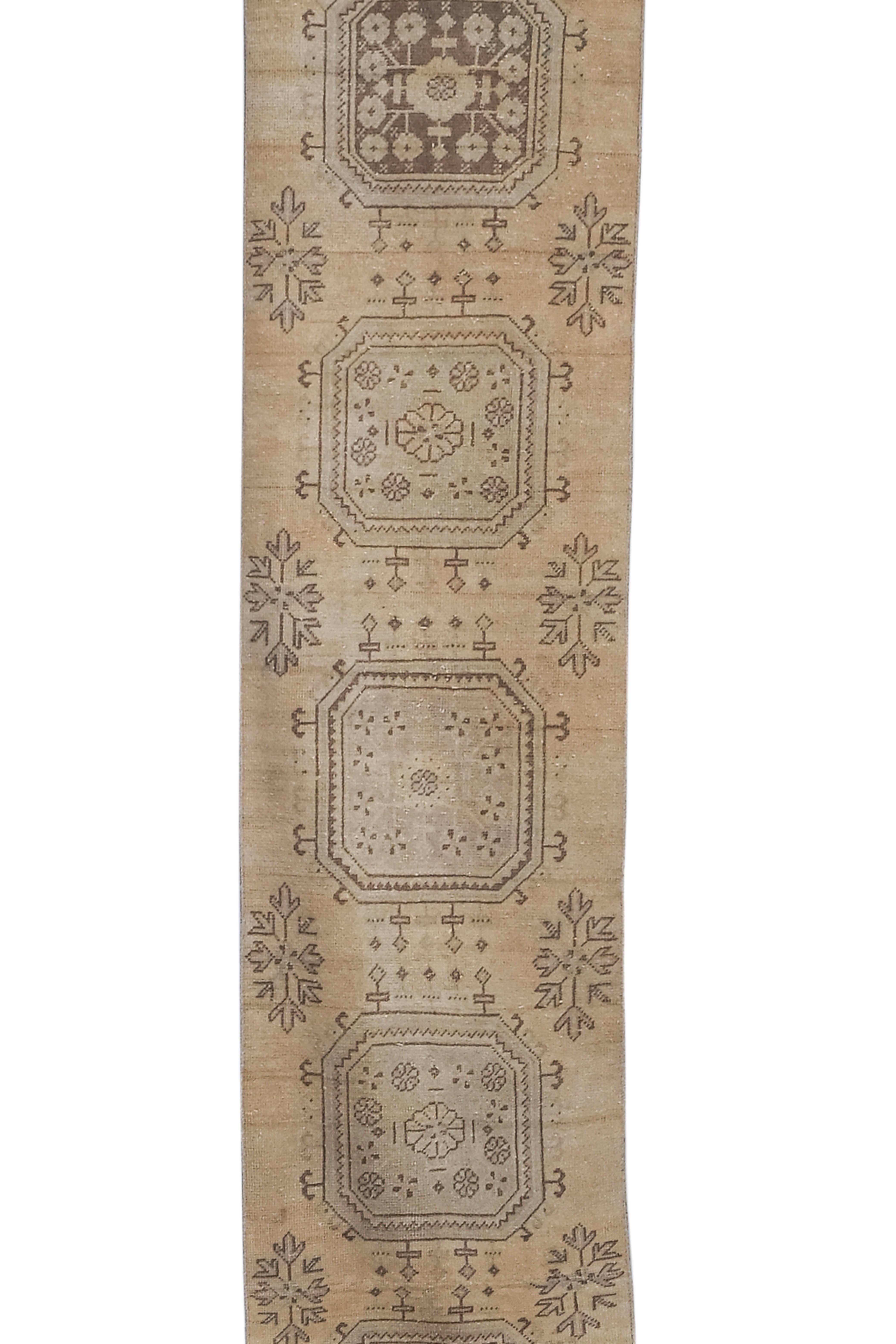 Vintage Oushak Runner 2'6'' x 19'7''