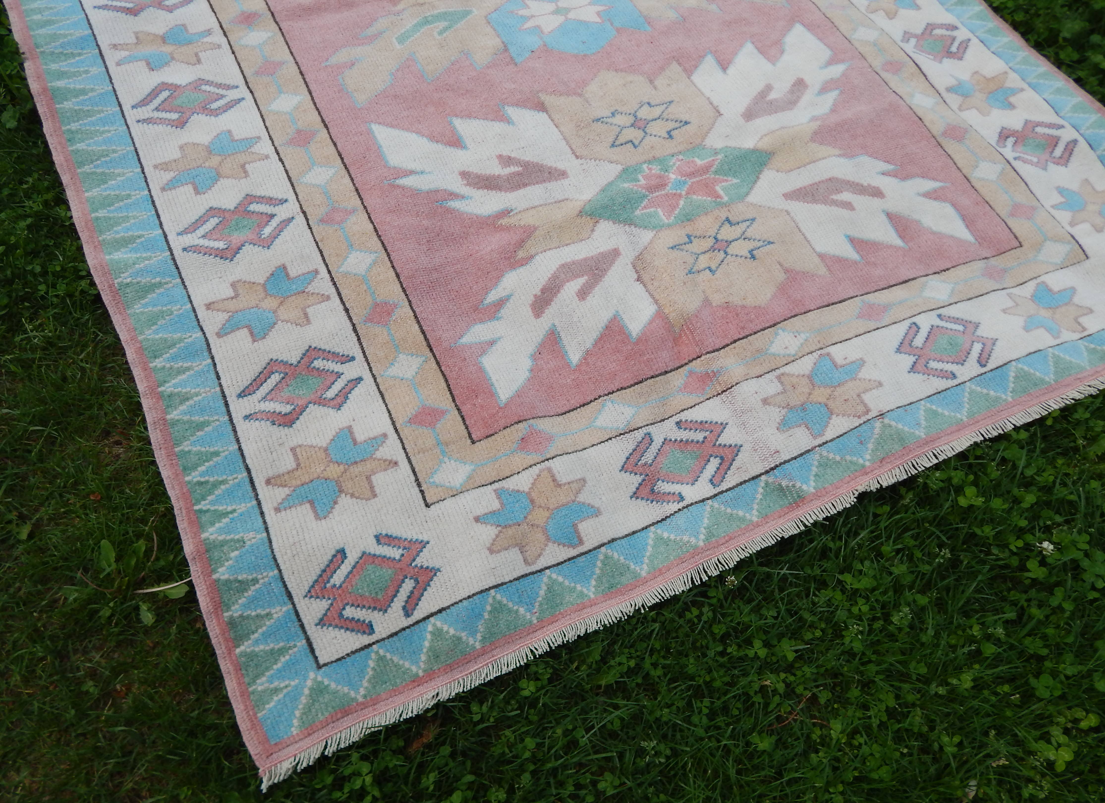 Vintage Oushak Rug 5'7'' x 7'1''