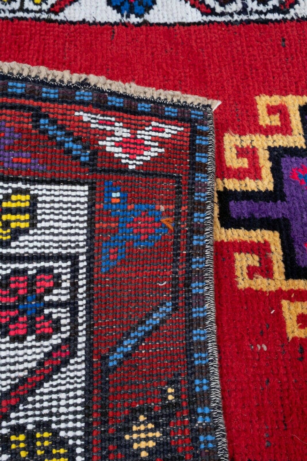 Vintage Herki Runner Rug 2'6'' x 12'4''