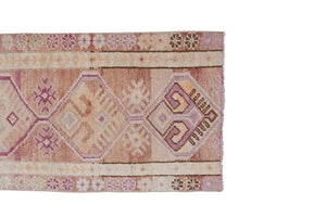 Vintage Turkish Kars Oushak Runner 2'8'' x 9'9''