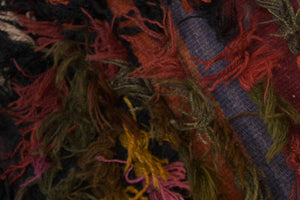 Vintage Turkish Shaggy Rug 3'1'' x 5'10''