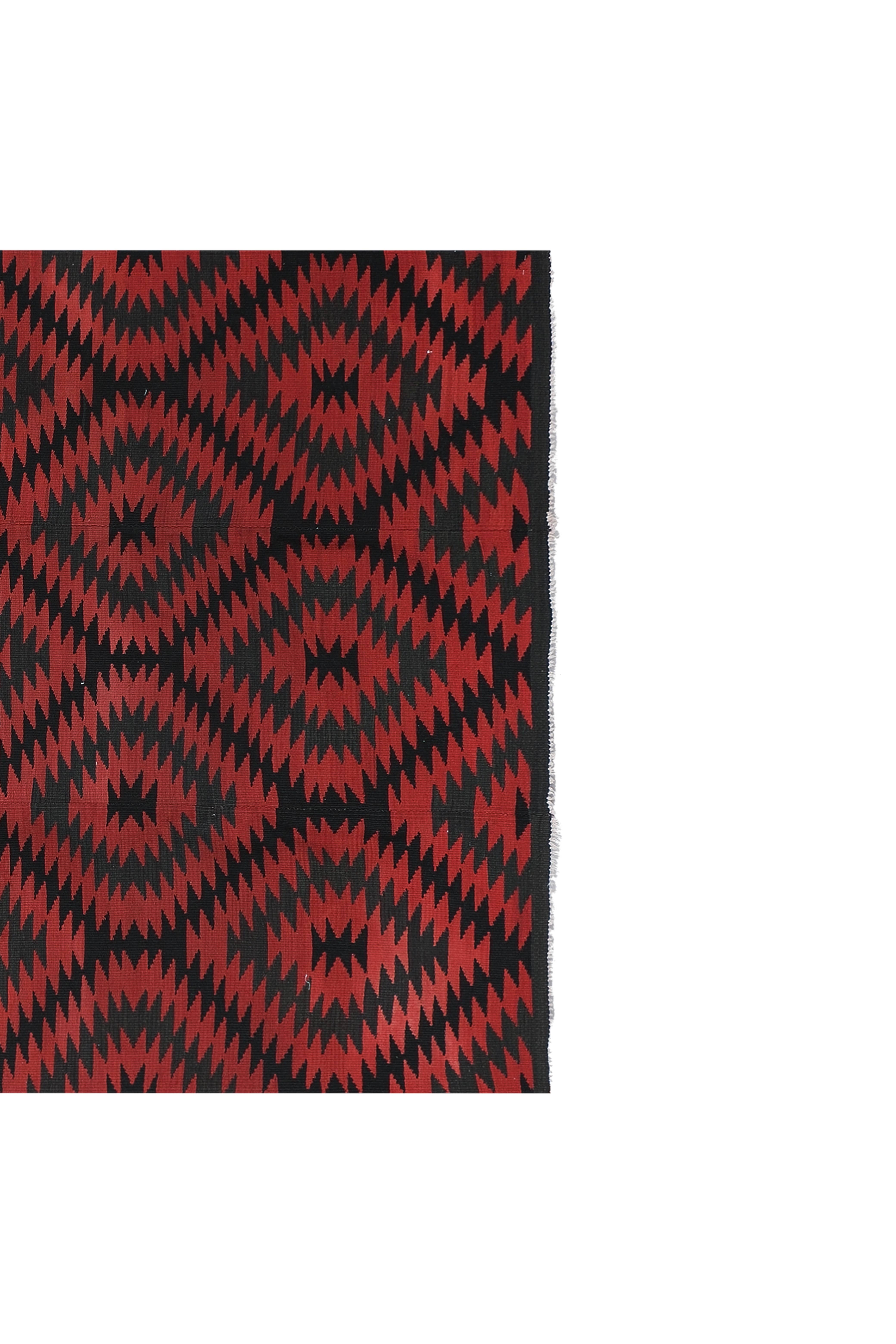Vintage Turkish Kilim Rug 5'1'' x 6'9''