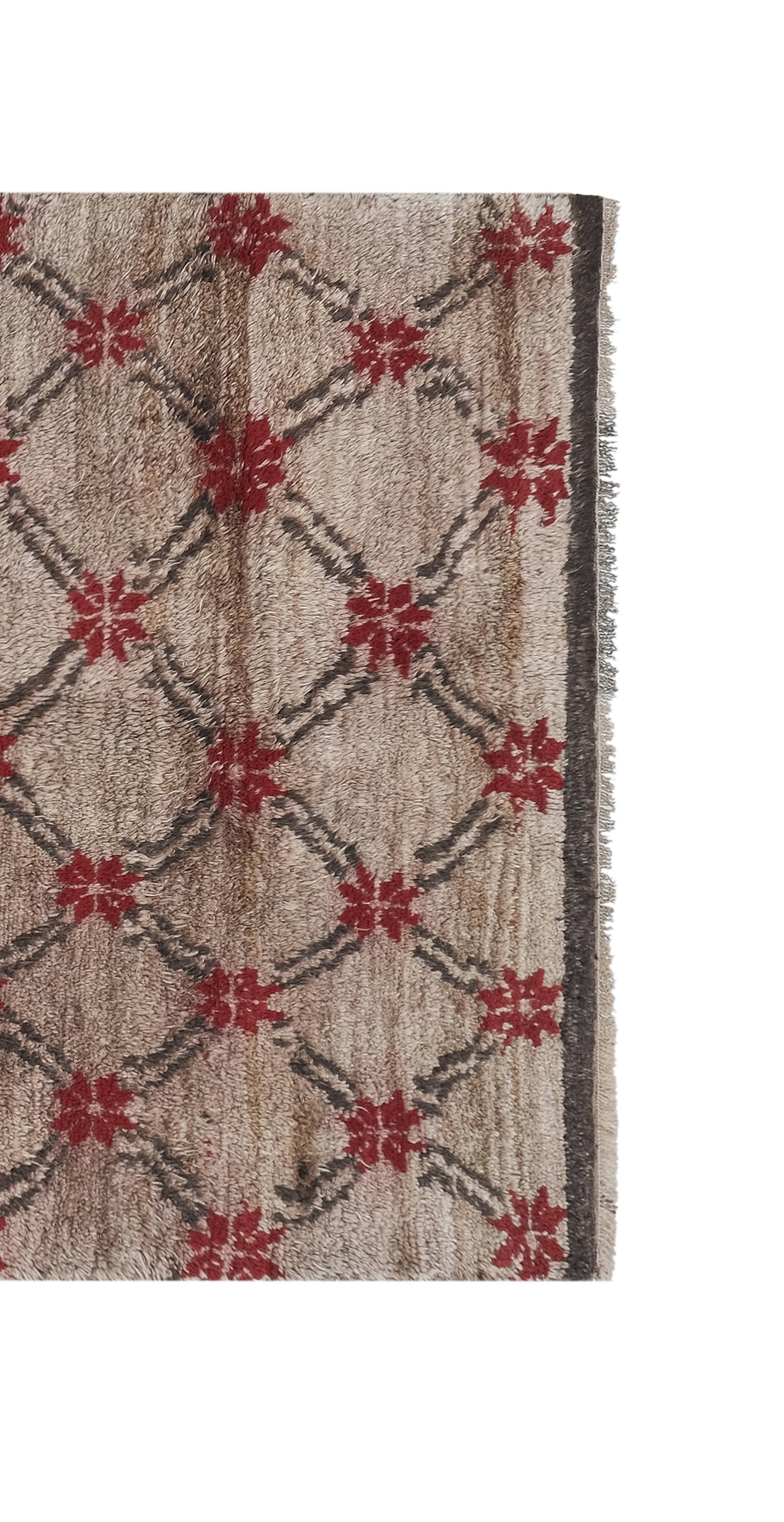 Vintage Turkish Tulu Rug 4'2'' x 7'1''
