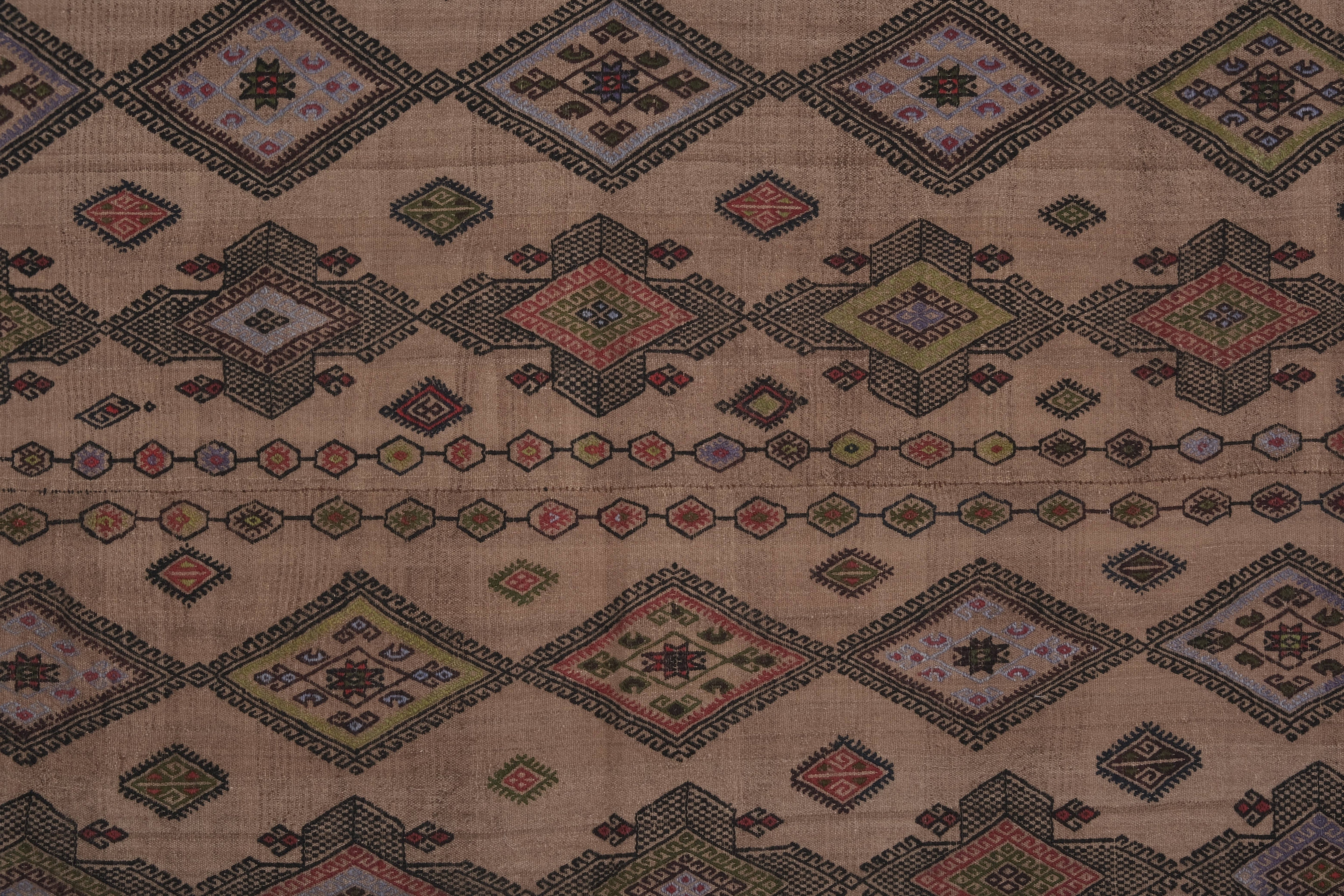 Vintage Turkish Kilim Rug 4'10'' x 9'9''