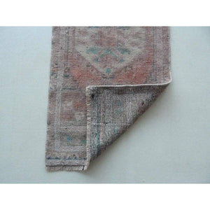 Vintage Turkish Rug 17'' x 39''