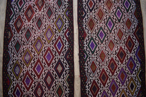 Vintage Kilim Yastik Rugs Set of 2 | 22'' x 41''