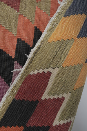 Vintage Turkish Kilim Rug 4'11'' x 11'10''