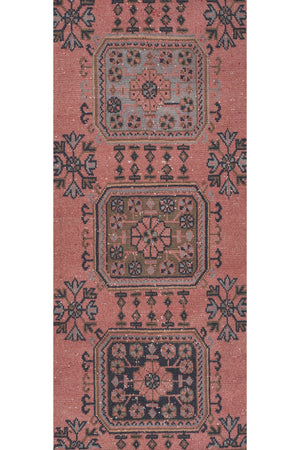 Vintage Turkish Runner Rug 2'6'' x 21'9''
