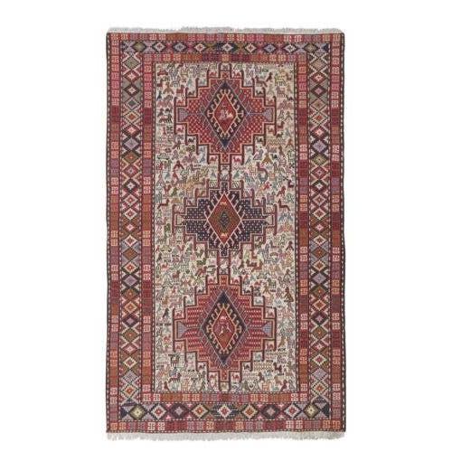 Vintage Turkish Soumac Rug 3'11'' x 6'3''