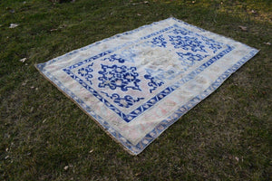 Vintage Caucasian Rug 4'8'' x 6'11''