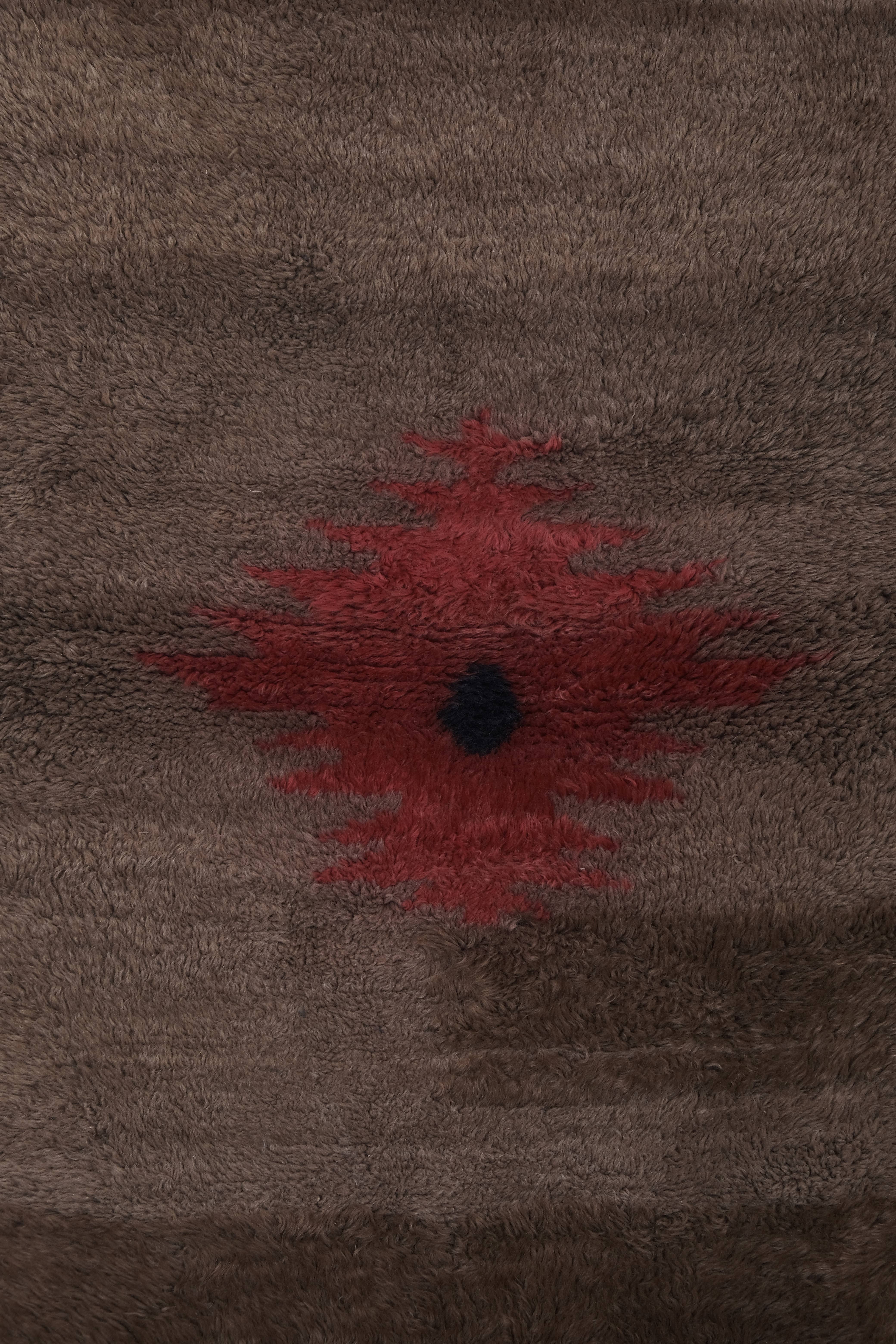 Vintage Turkish Tulu Rug 3'2'' x 6'10''