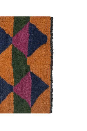 Vintage Turkish Shaggy Tulu Rug 42'' x 54''