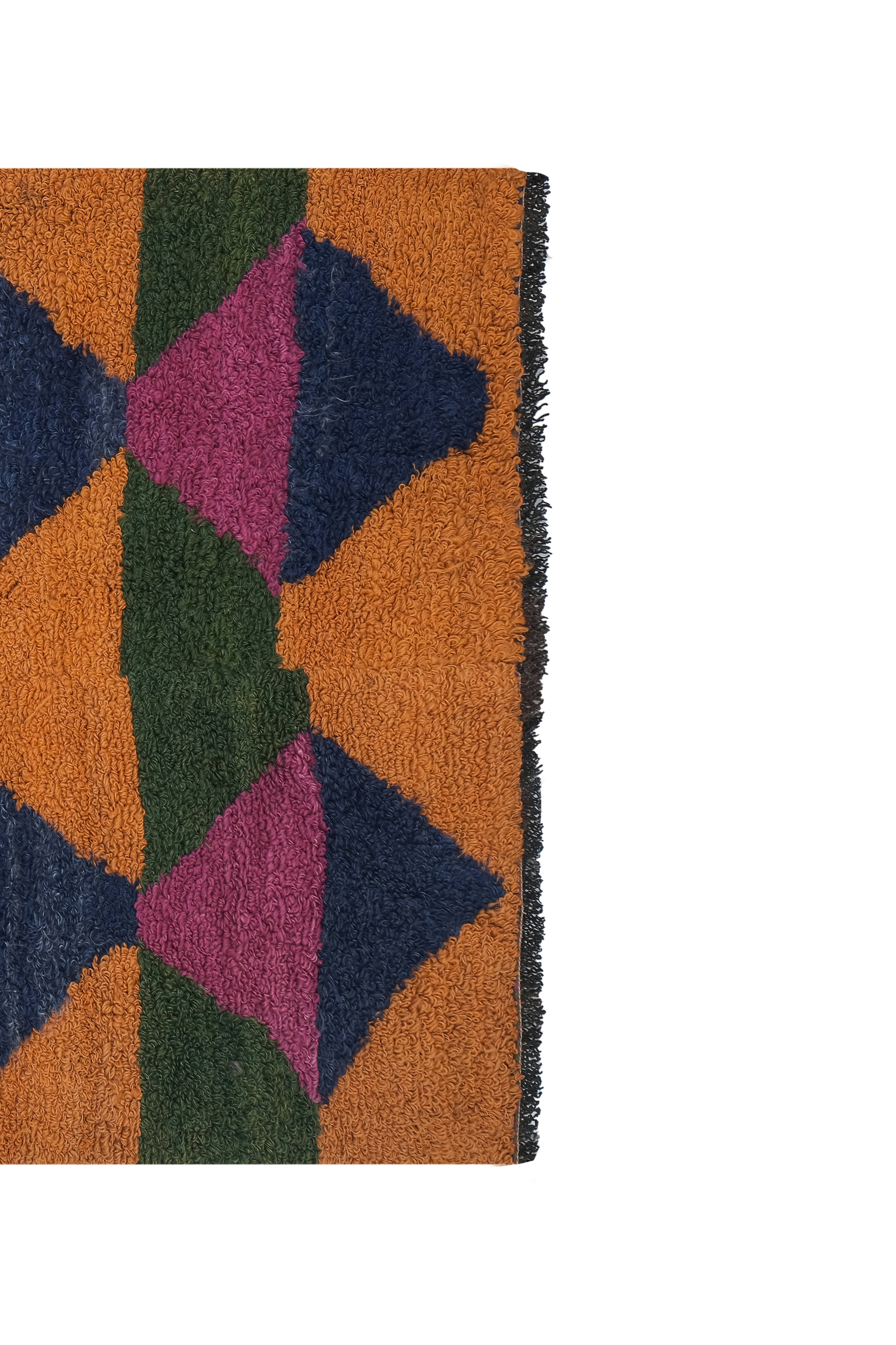 Vintage Turkish Shaggy Tulu Rug 42'' x 54''