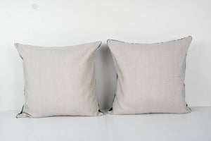 Silk Ikat Velvet Pillow Cover Set of 2 | 24'' x 24''