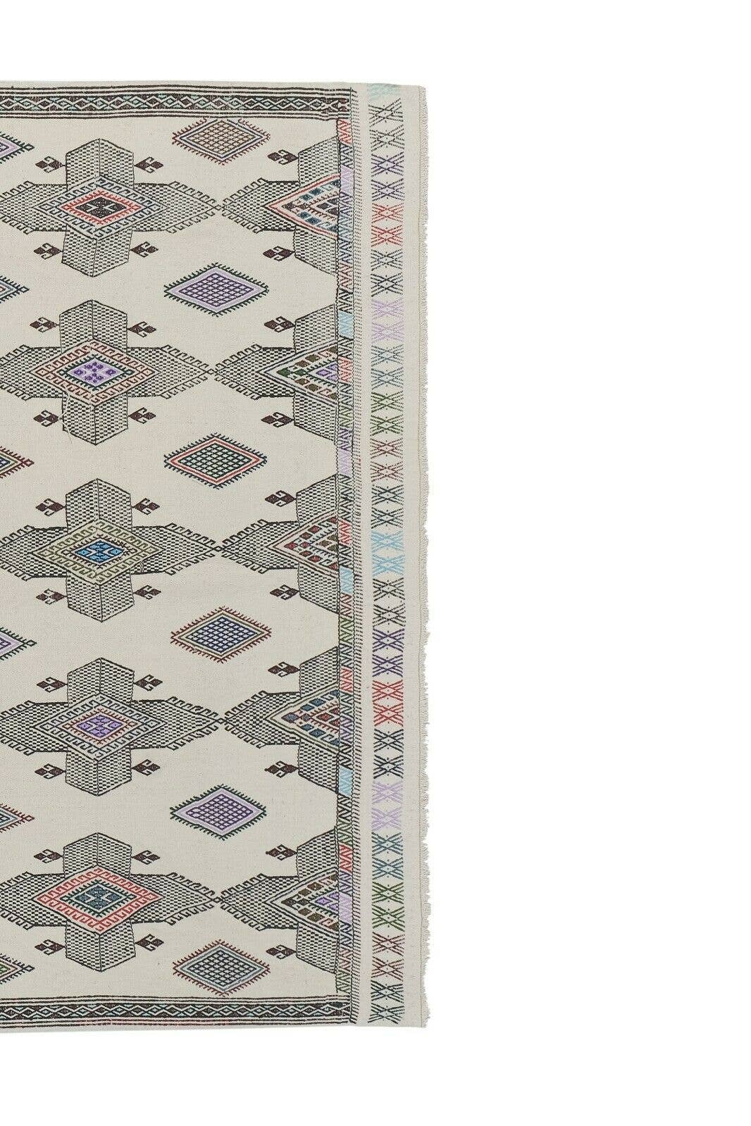 Vintage Turkish Karapinar Cicim Rug 5'11'' x 8'4''