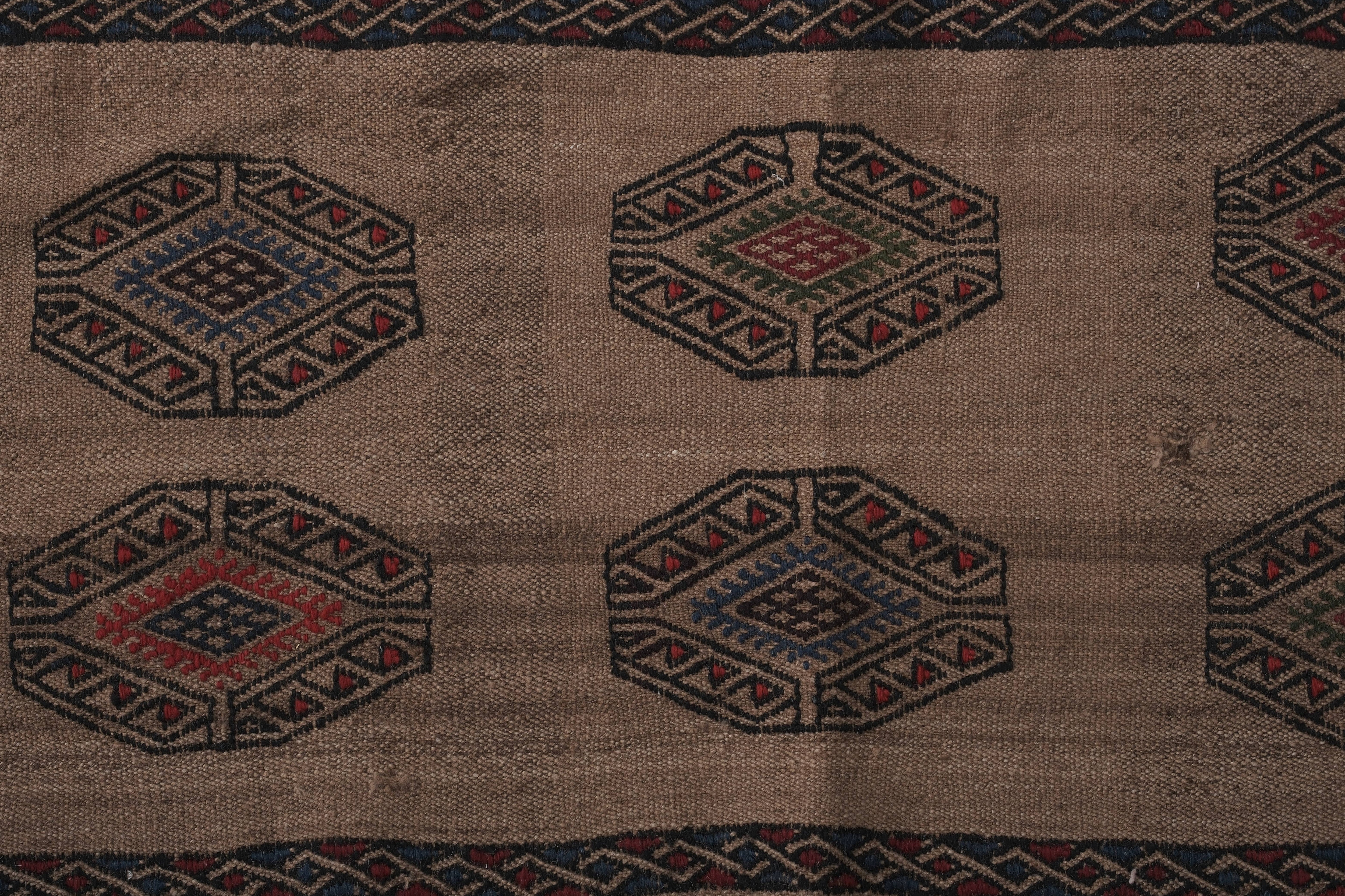Vintage Turkish Kilim Runner 1'4'' x 13'1''