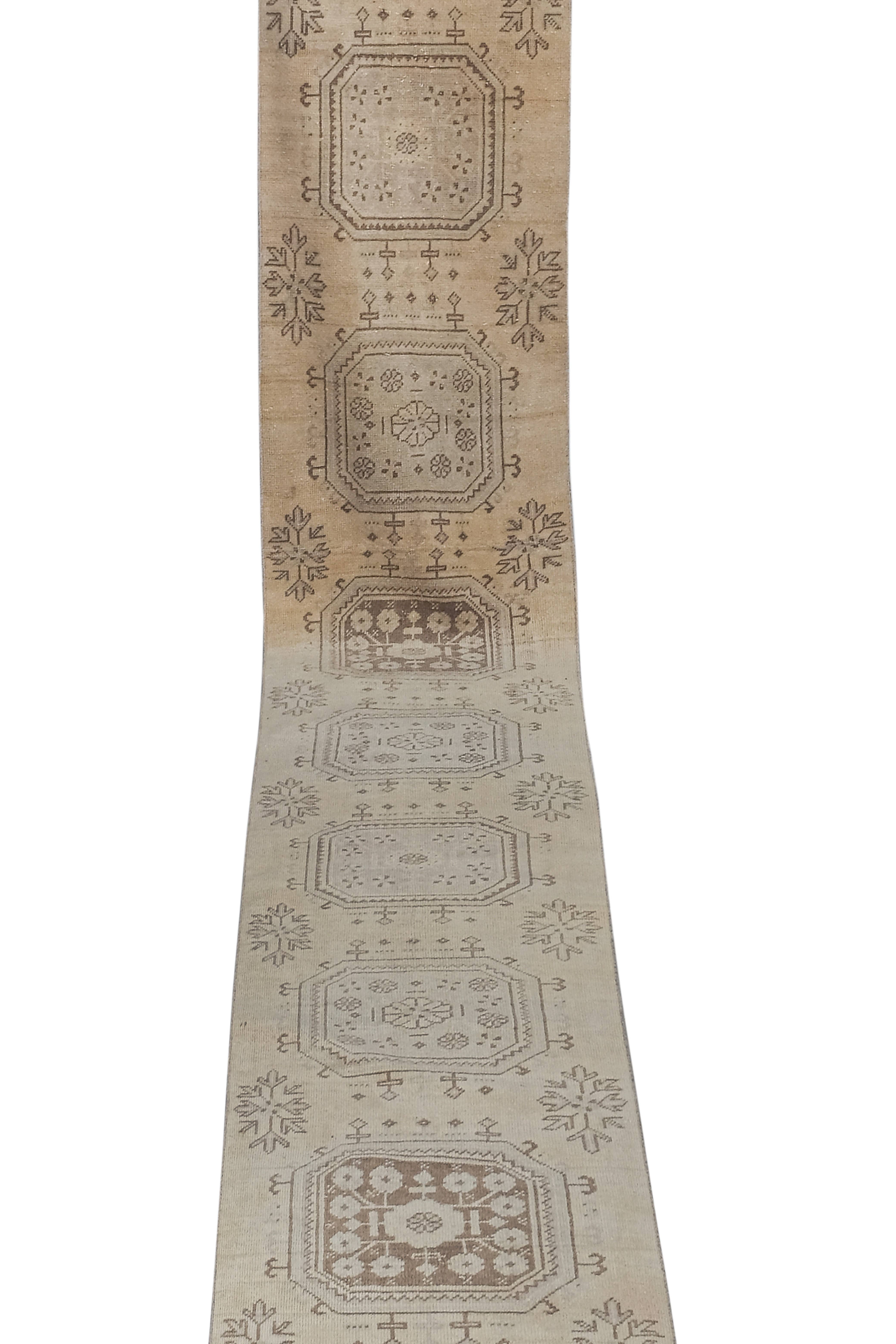 Vintage Oushak Runner 2'6'' x 19'7''