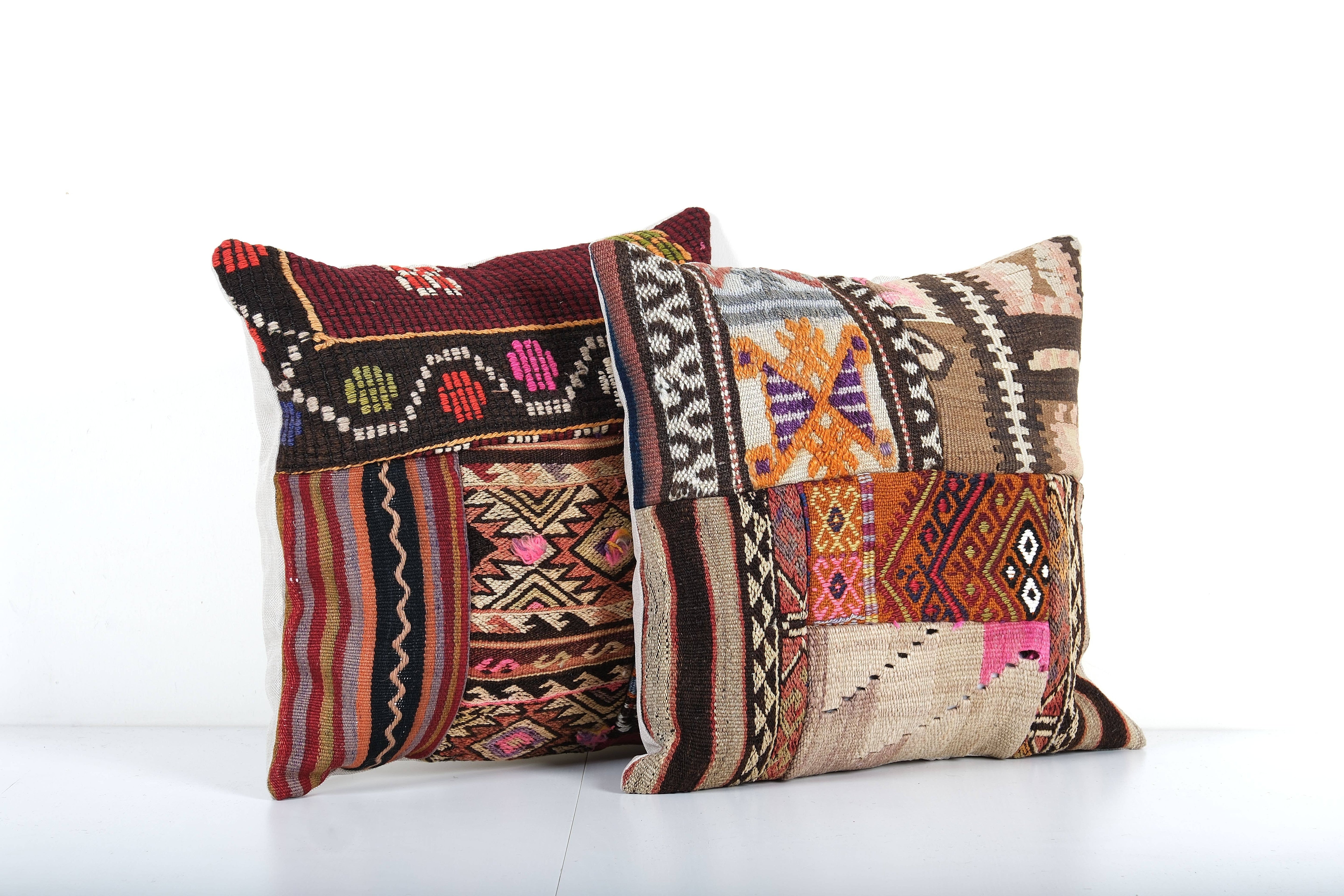 Kilim Pillow Cover Set of 2 | 19'' x 19''