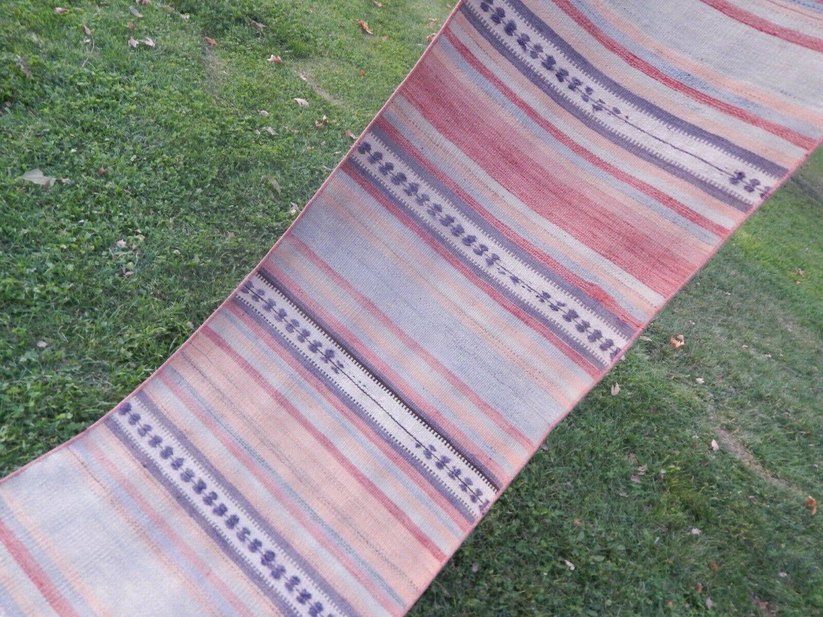 Vintage Turkish Kilim Runner 2'4'' x 8'4''