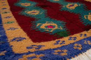 Vintage Turkish Shaggy Tulu Rug 43'' x 52''