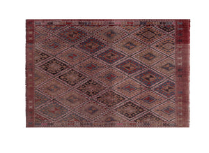 Vintage Turkish Kilim Rug 5'3'' x 7'9''