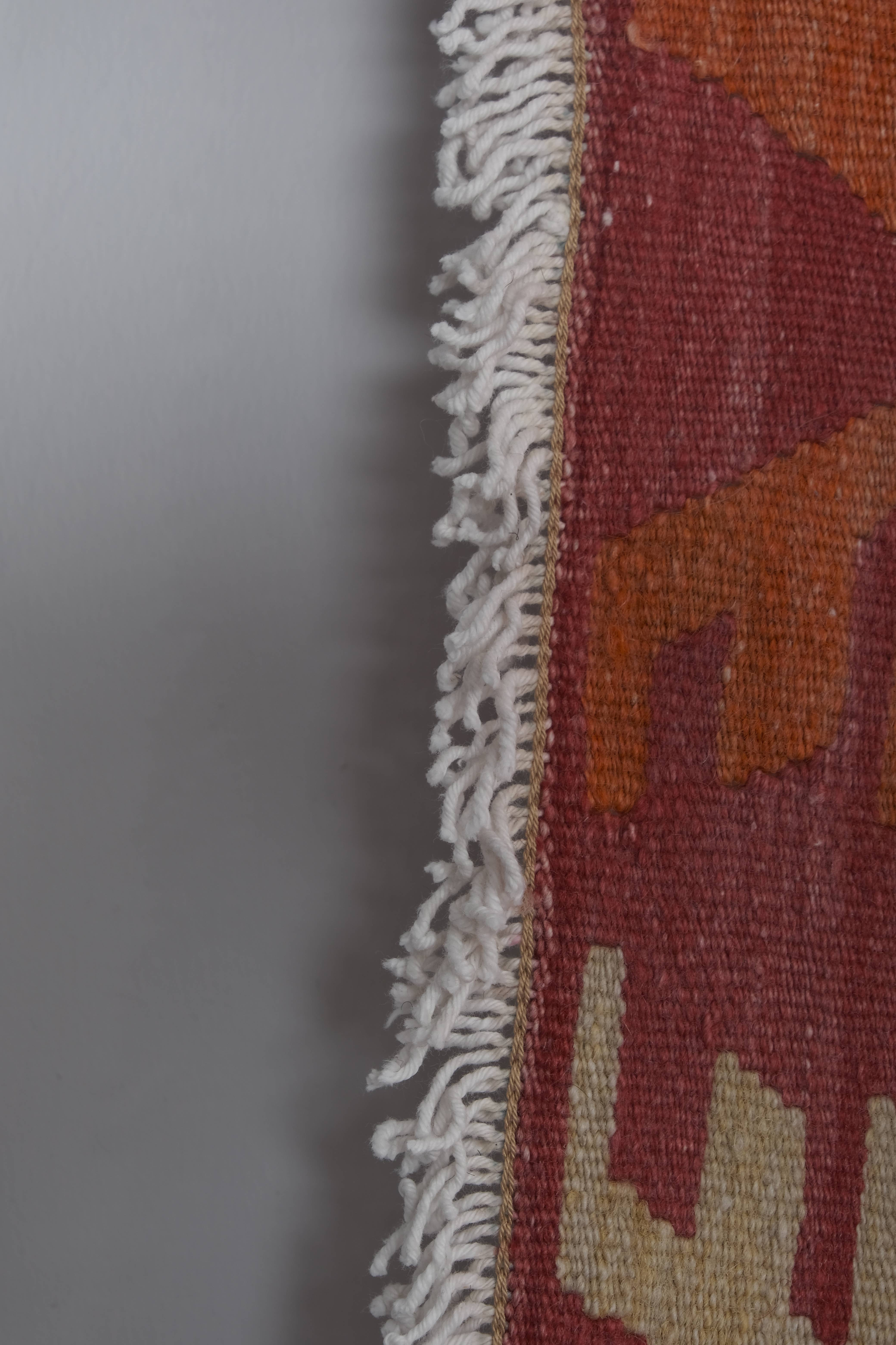 Vintage Turkish Kilim Rug 4'11'' x 14'5''