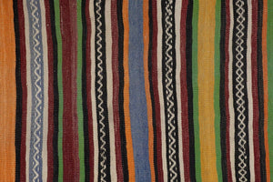 Vintage Turkish Kilim Runner 2'3'' x 10'10''