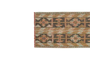 Vintage Turkish Runner Rug 1'8'' x 8'7''