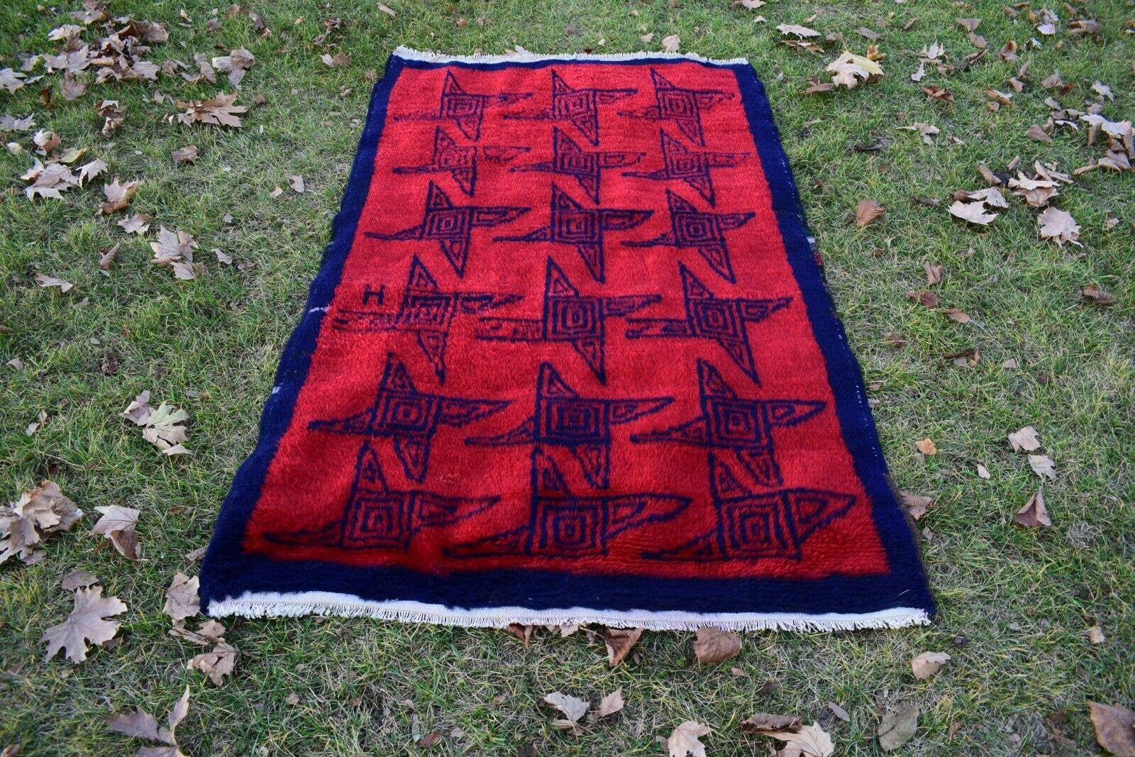 Vintage Turkish Tulu Rug 3'9'' x 6'