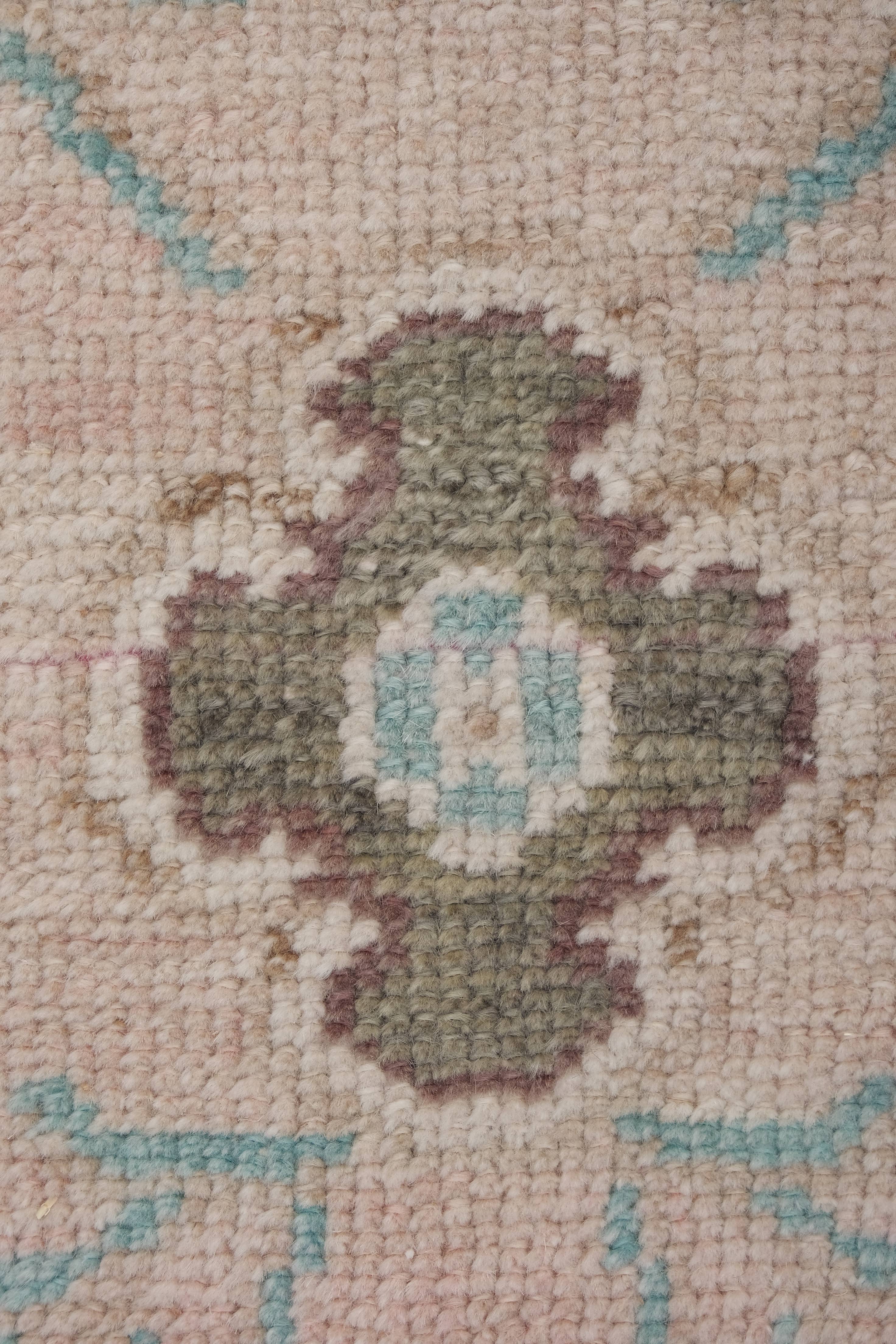 Vintage Turkish Karapinar Rug 4'9'' x 9'4''