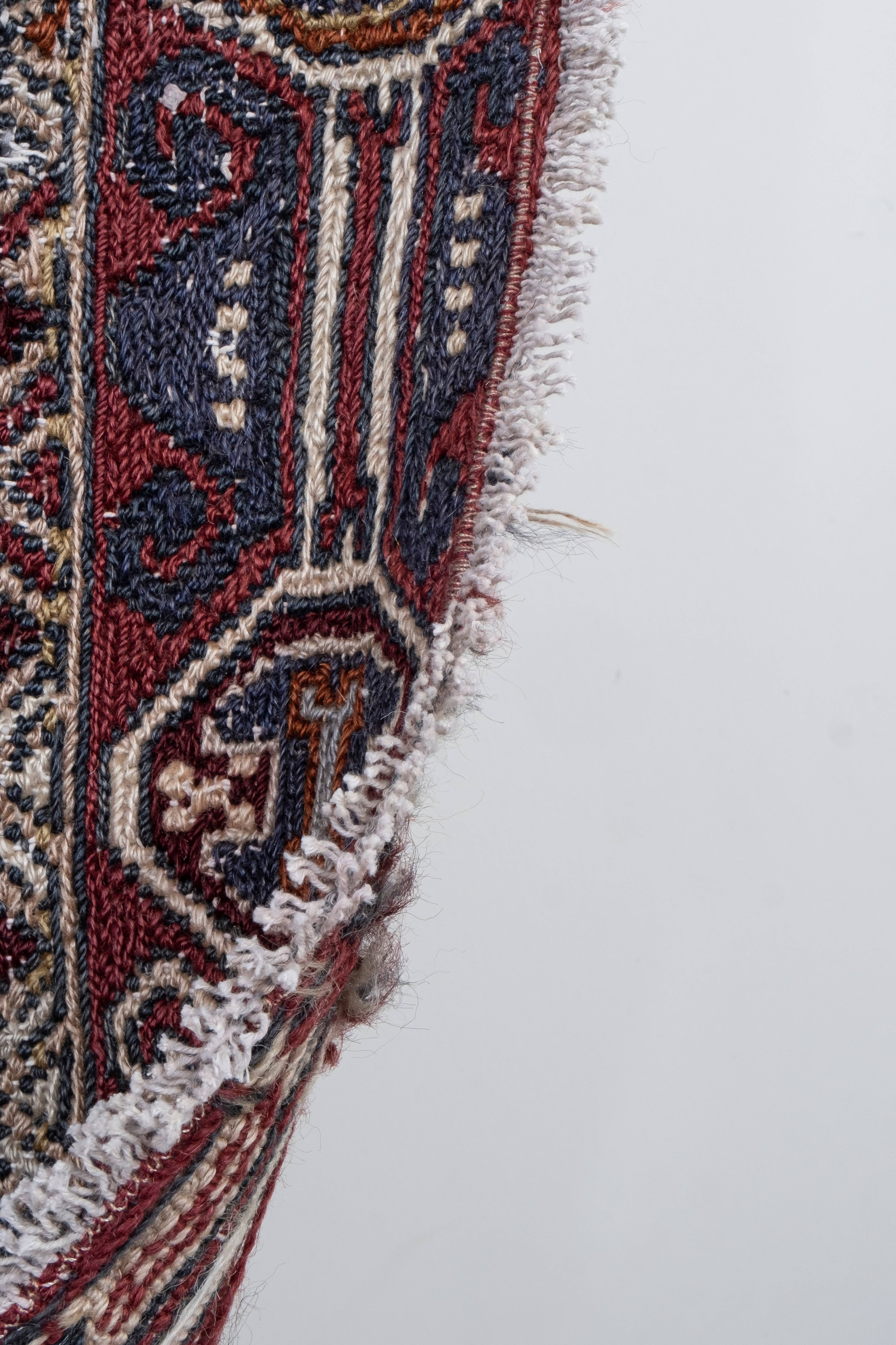 Hand-Embroidered Vintage Textile 42'' x 57''