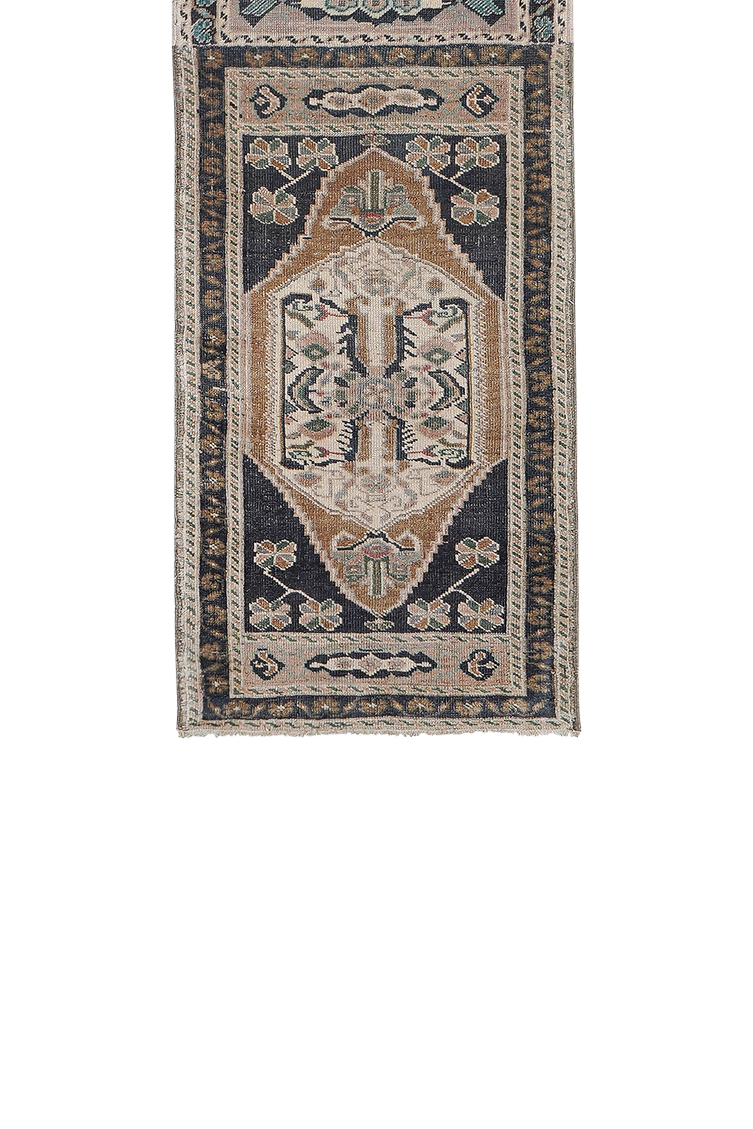 Vintage Turkish Runner Rug 1'9'' x 6'6''