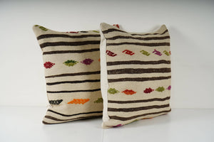 Kilim Pillow Cover Set of 2 | 24'' x 24''