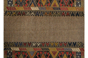 Vintage Turkish Kilim Runner 1'9'' x 13'