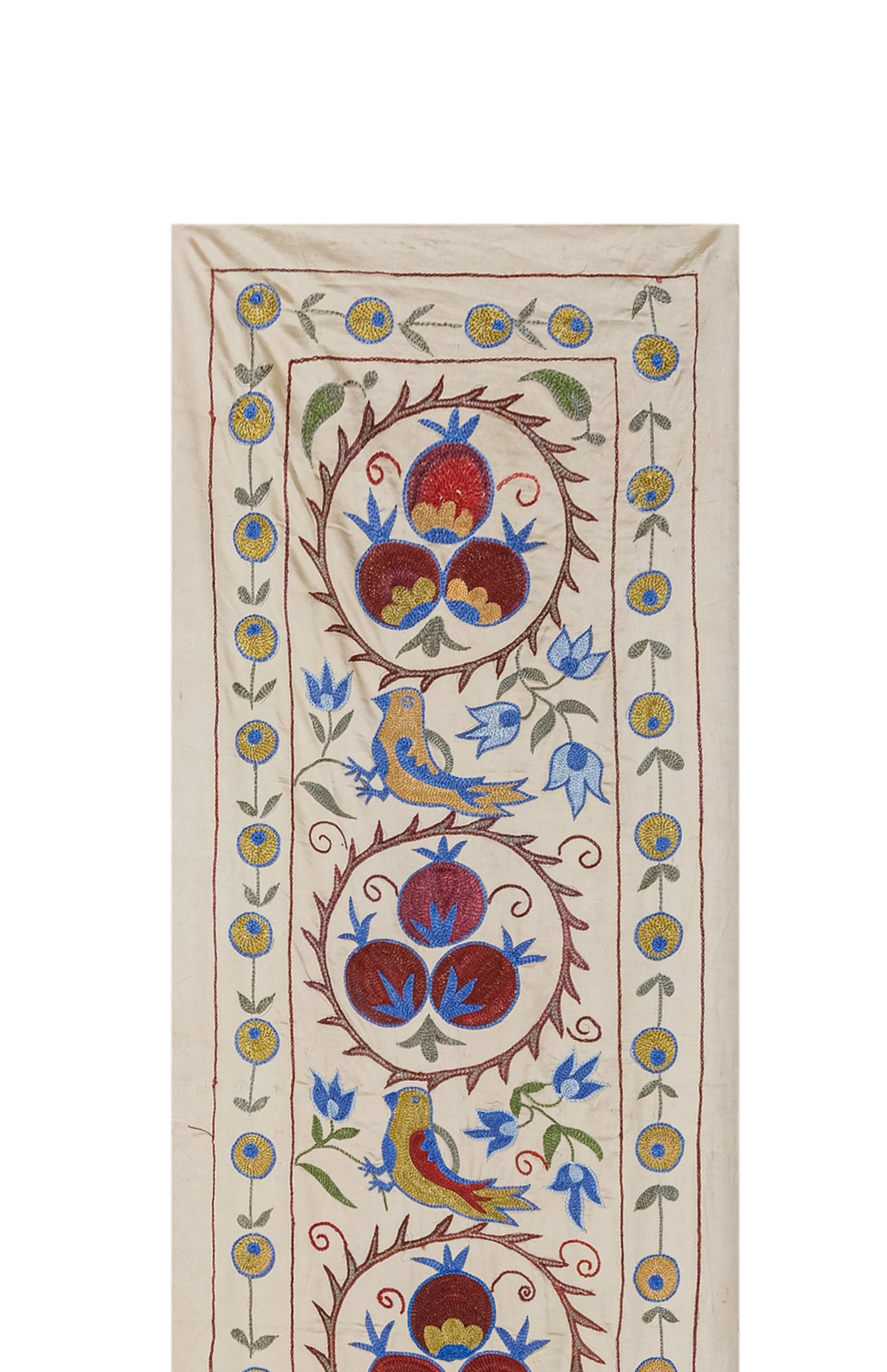 Bird Suzani Table Runner | 1'9'' x 6'2''