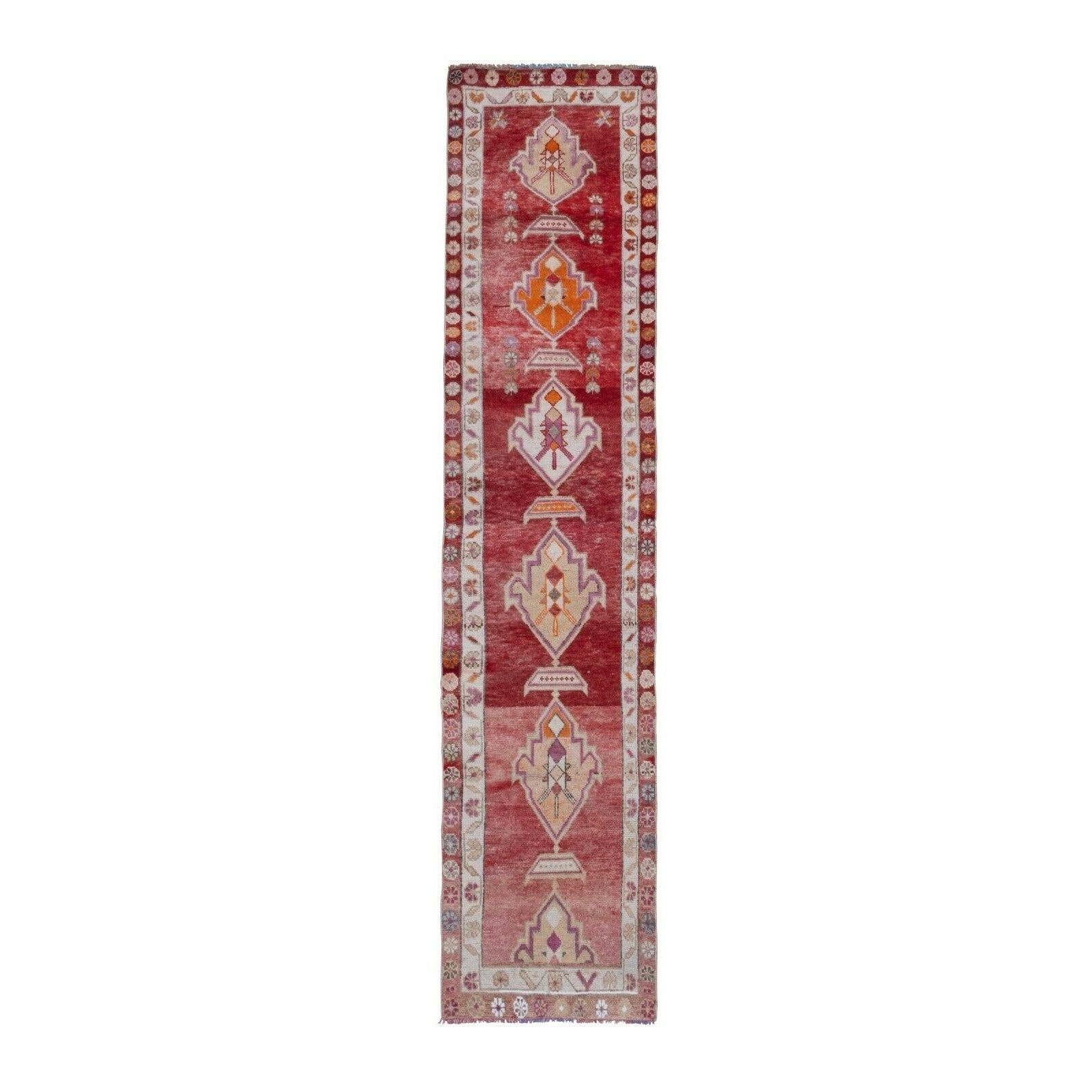 Vintage Herki Oushak Runner 2'9'' x 11'4''