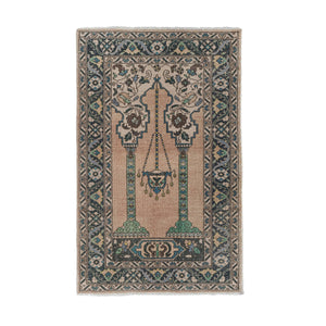 Vintage Turkish Anatolian Rug 3'8'' x 5'11''
