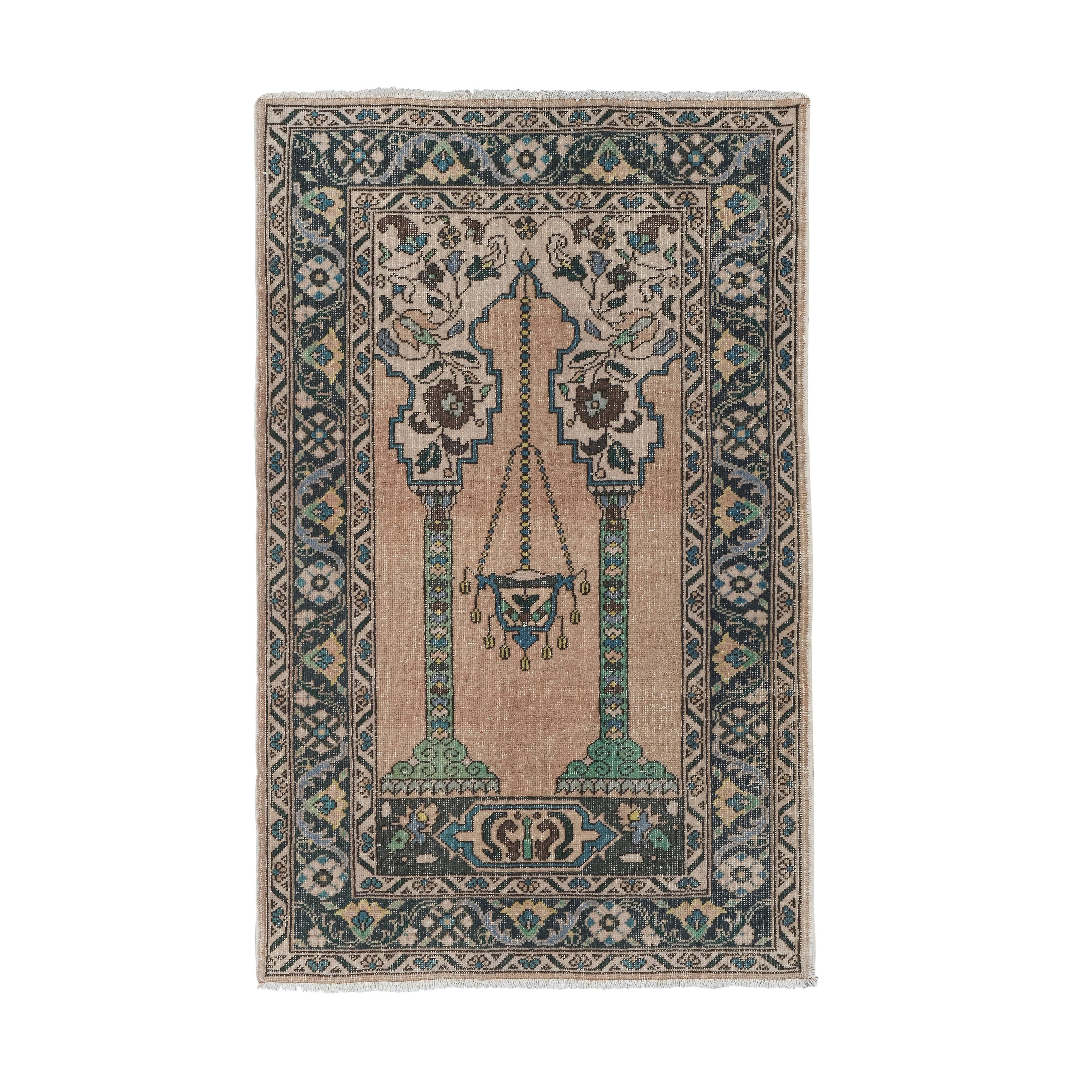 Vintage Turkish Anatolian Rug 3'8'' x 5'11''