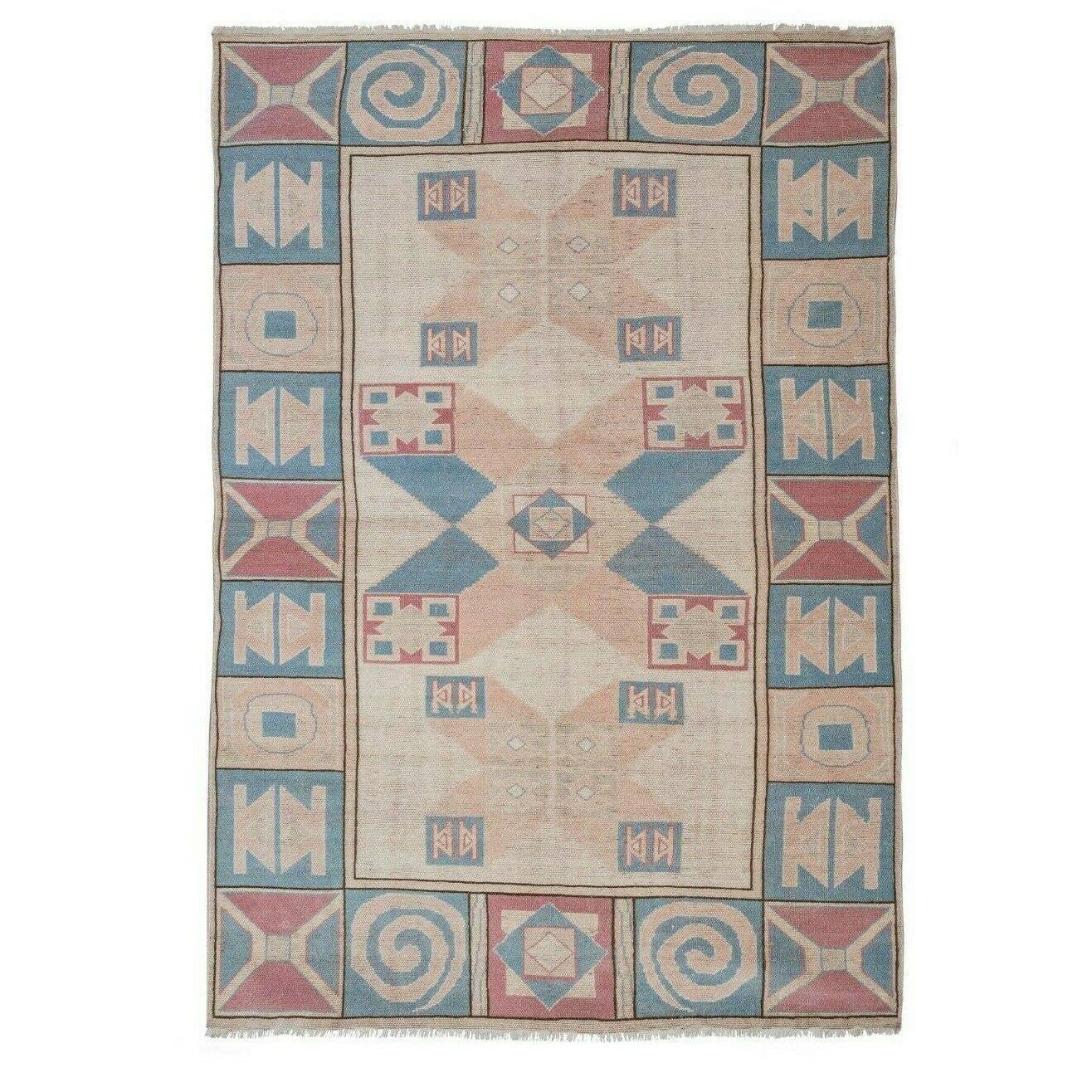 Vintage Oushak Rug 5'7'' x 8'3''