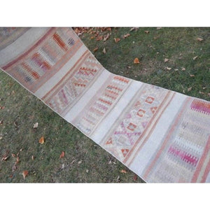 Vintage Turkish Kilim Runner 2'6'' x 9'6''
