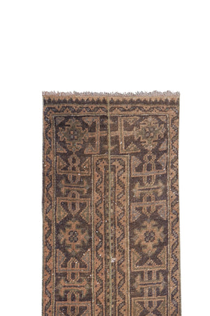 Vintage Oushak Runner 1'7'' x 18'3''