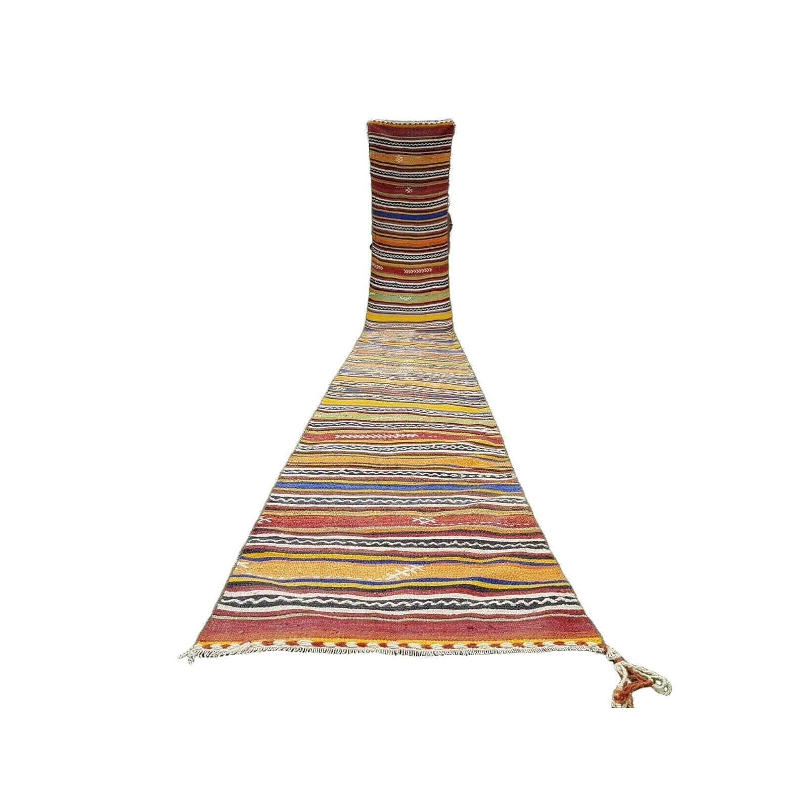 Vintage Turkish Kilim Runner 2'5'' x 21'4''