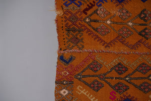Vintage Turkish Karapinar Kilim Rug 5'5'' x 8'3''