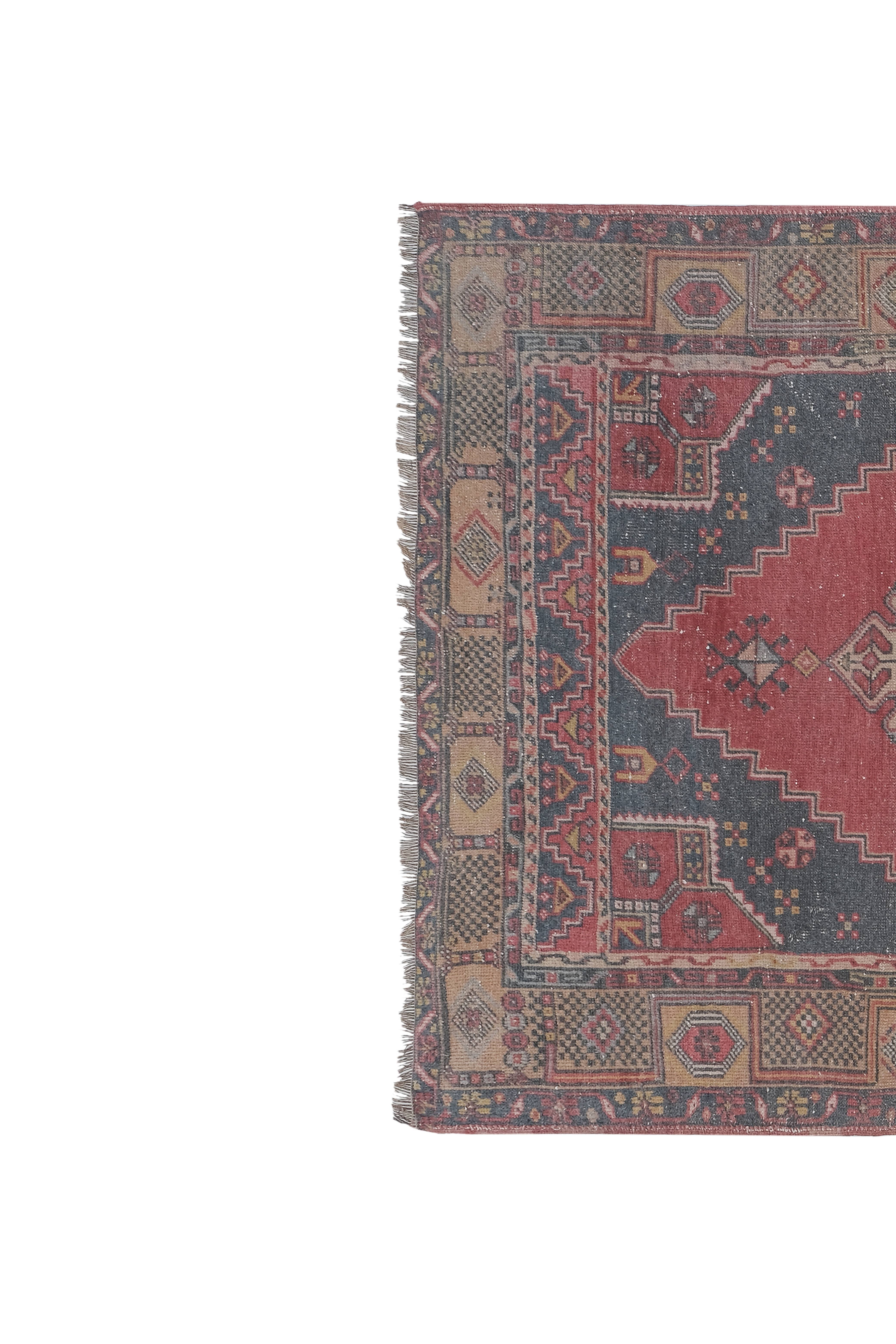 Vintage Oushak Rug 4'4'' x 7'9''