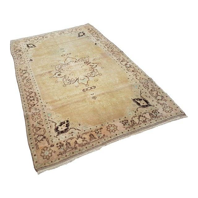 Vintage Turkish Karapinar Rug 4'4'' x 7'2''