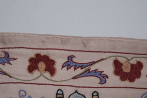 Hand-Embroidered Suzani Table Runner 1'9'' x 6'3''