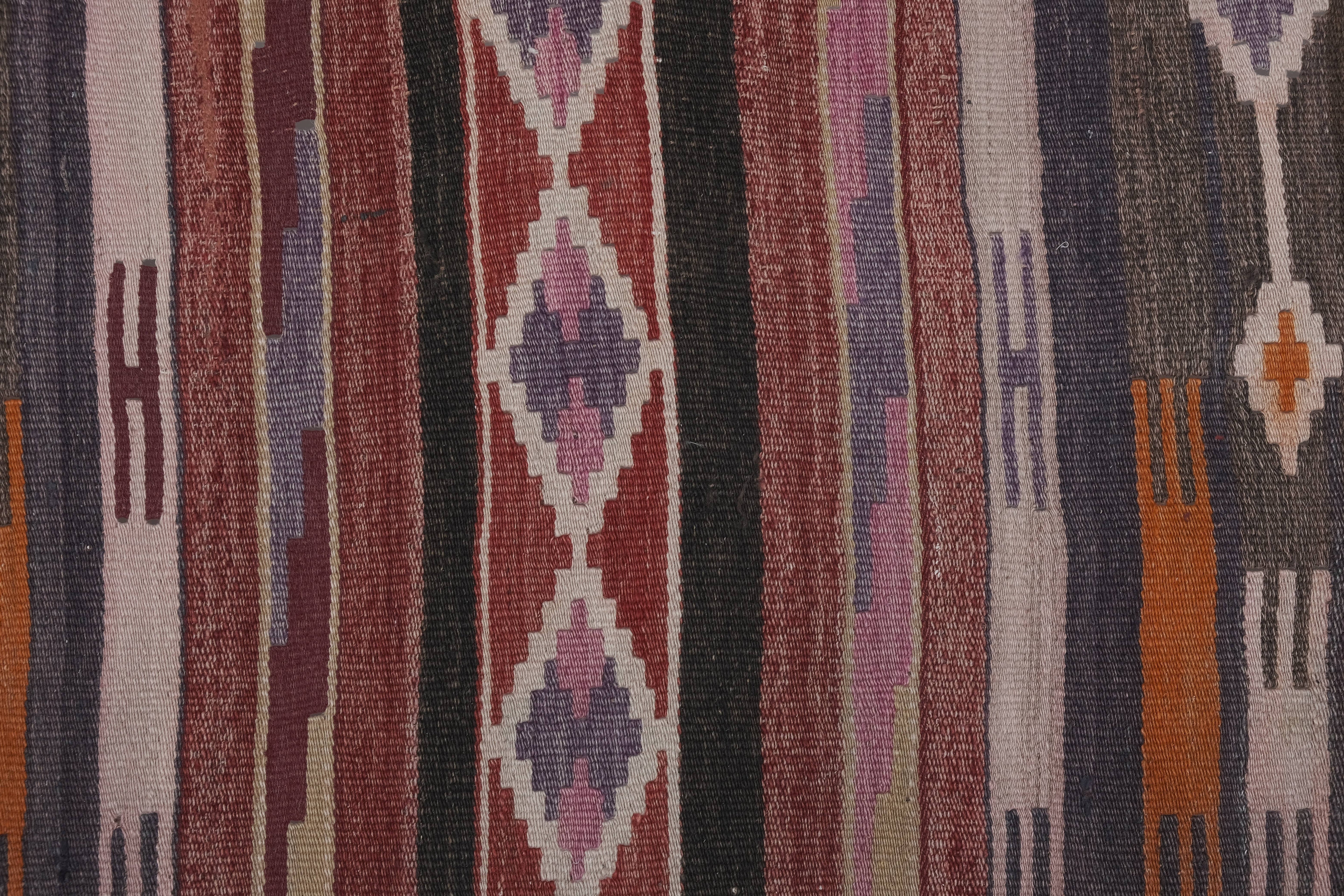 Vintage Turkish Kilim Runner 2'7'' x 10'6''