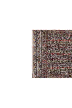 Vintage Turkish Anatolian Kilim Rug 4'6'' x 11'7''